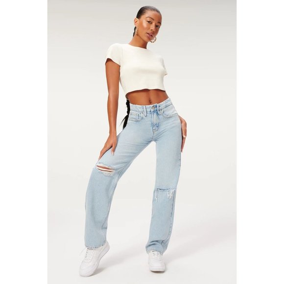 Good American Good '90s Jeans in Blue 6/28 - Picture 16 of 16